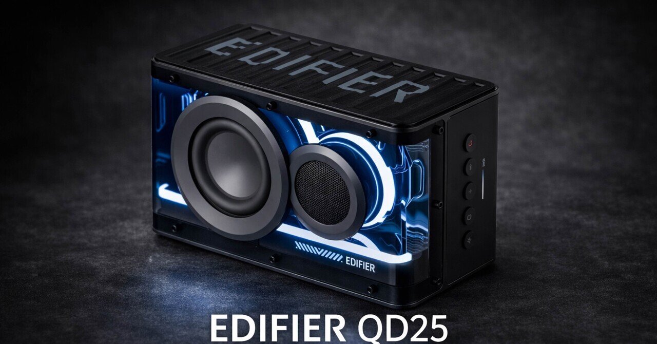 値下げしました！！EDIFIER QD25 スピーカー EDIFIER公式】QD25 高音質Bluetoothスピーカー｜ハイレゾ・25W出力