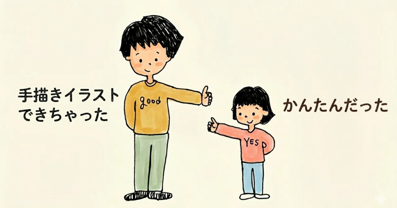 ポンコツエッセイ】こだわりは捨てなくてよかった！手描きイラスト×AI