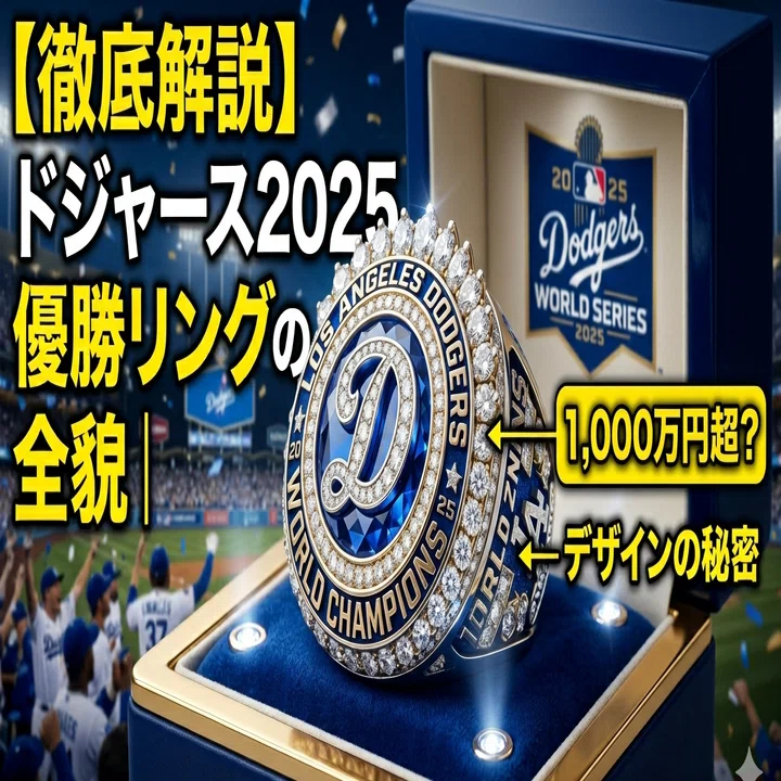 徹底解説】ドジャース2025優勝リングの全貌｜1000万円級の価値と