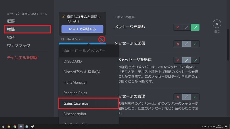 Discord ロール 権限解説 Onigirialga Note