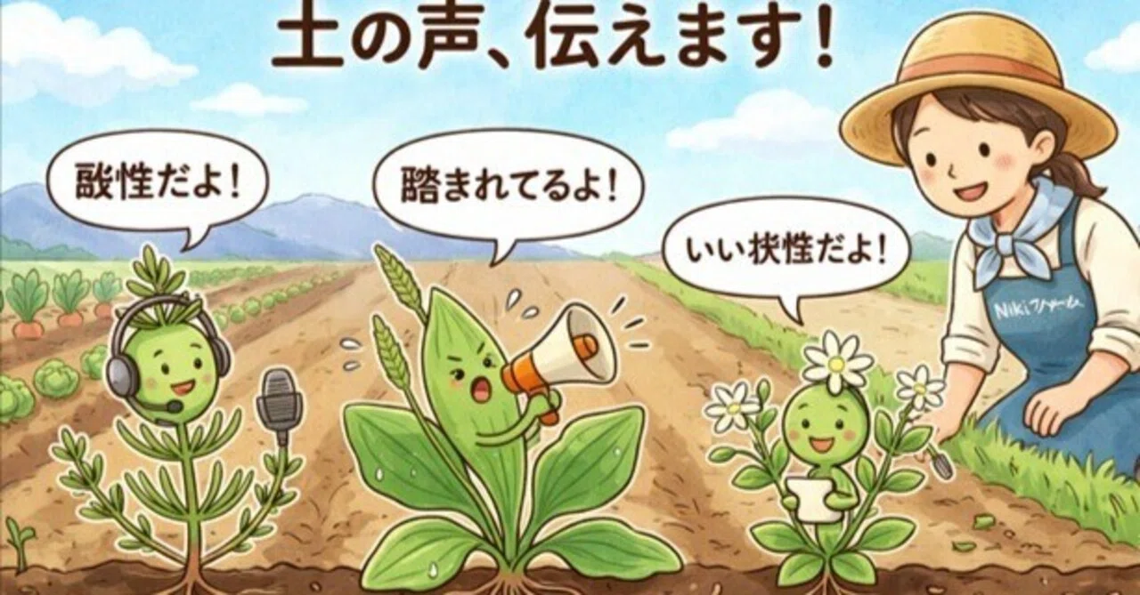 だれにも教えたくなかった「Nikiファーム流・雑草から観る土」【№4