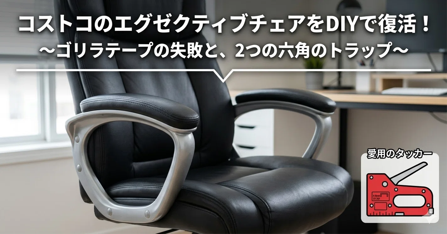 コストコの「エグゼクティブチェア」をDIYで復活させたお話｜平辻哲也 