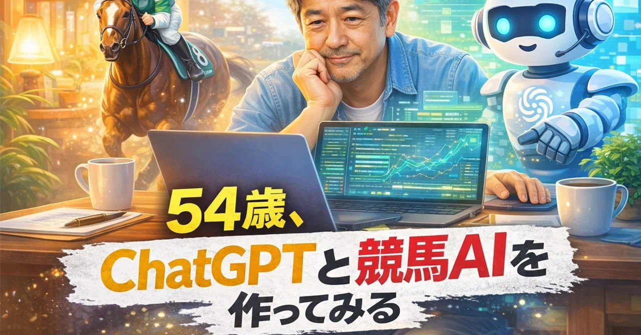 DIY競馬プログラミング　IPAT編／My競馬ライフ for MS Access 競馬AIを作ってみる】54歳、ChatGPTと一緒に予想プログラムを書き始め