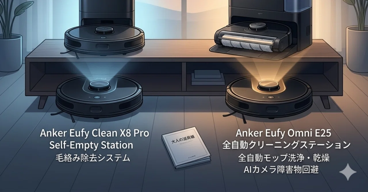 自動化の極み】Eufy X8 ProとOmni E25。あなたの床を「解放」する究極