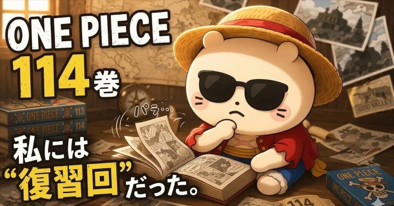 ONE PIECE114巻は「面白い」より「なるほど」が勝つ巻だった｜100巻