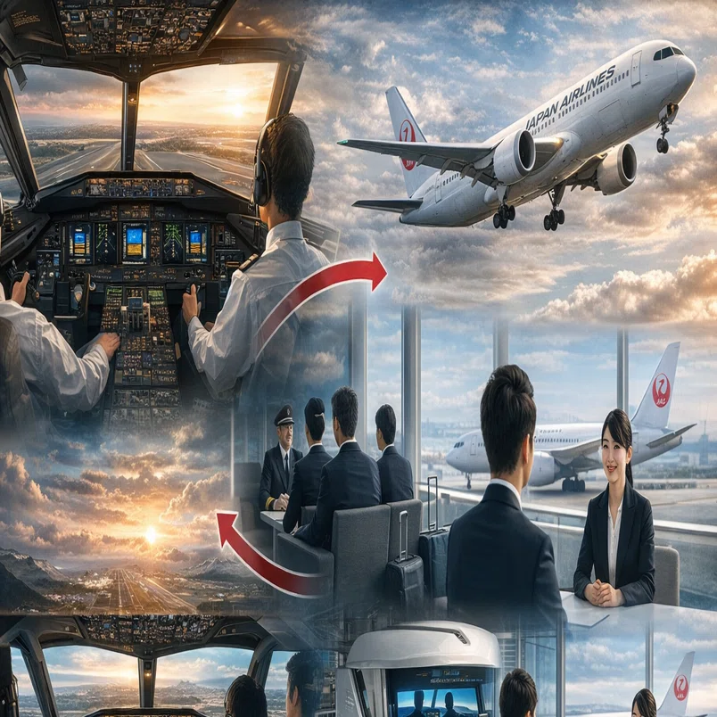 JAL】自社養成パイロット合格への面接アドバイス〜「空飛ぶパパ」が