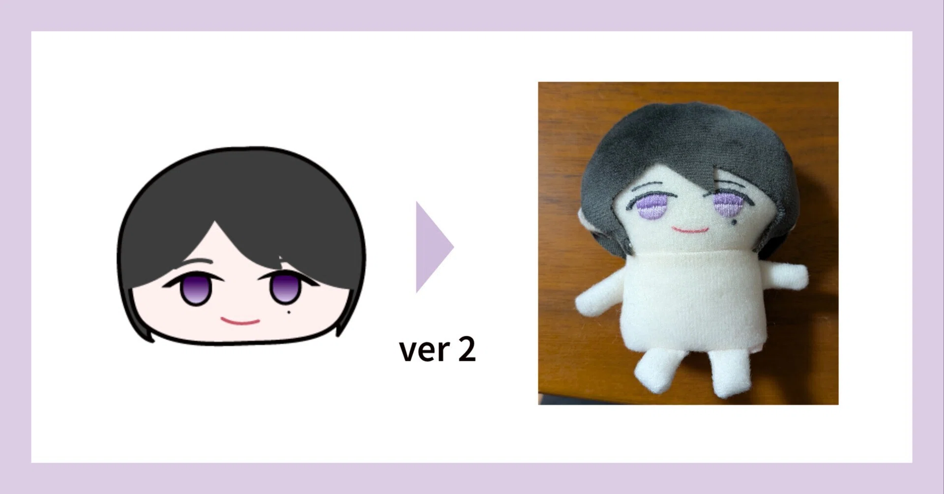 ぬい制作練習の記録3 - 指パペット型ぬいの試作｜くろまる｜ぬい活と裁縫