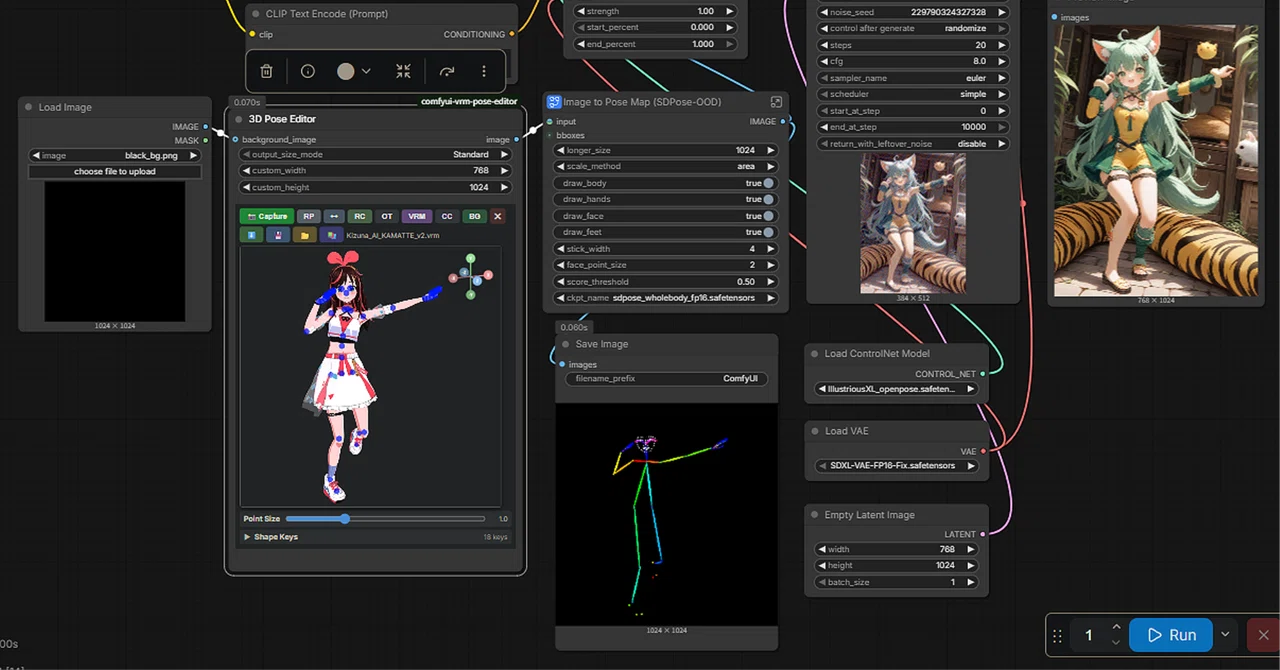 comfyui-vrm-pose-editorでコントロールネットでopenpose｜seisei_surumono