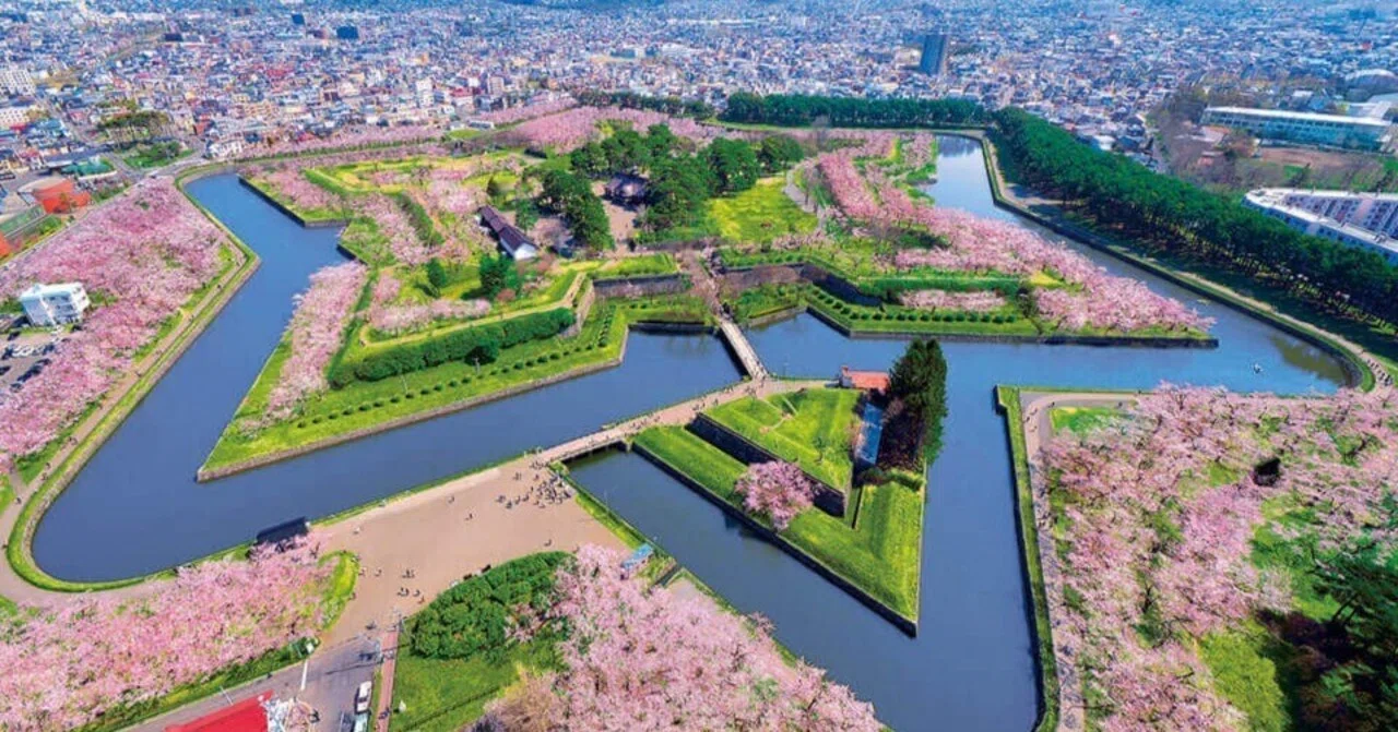 1,000本の桜が彩る星形の要塞。五稜郭で楽しむ北海道GW桜旅｜占い・旅