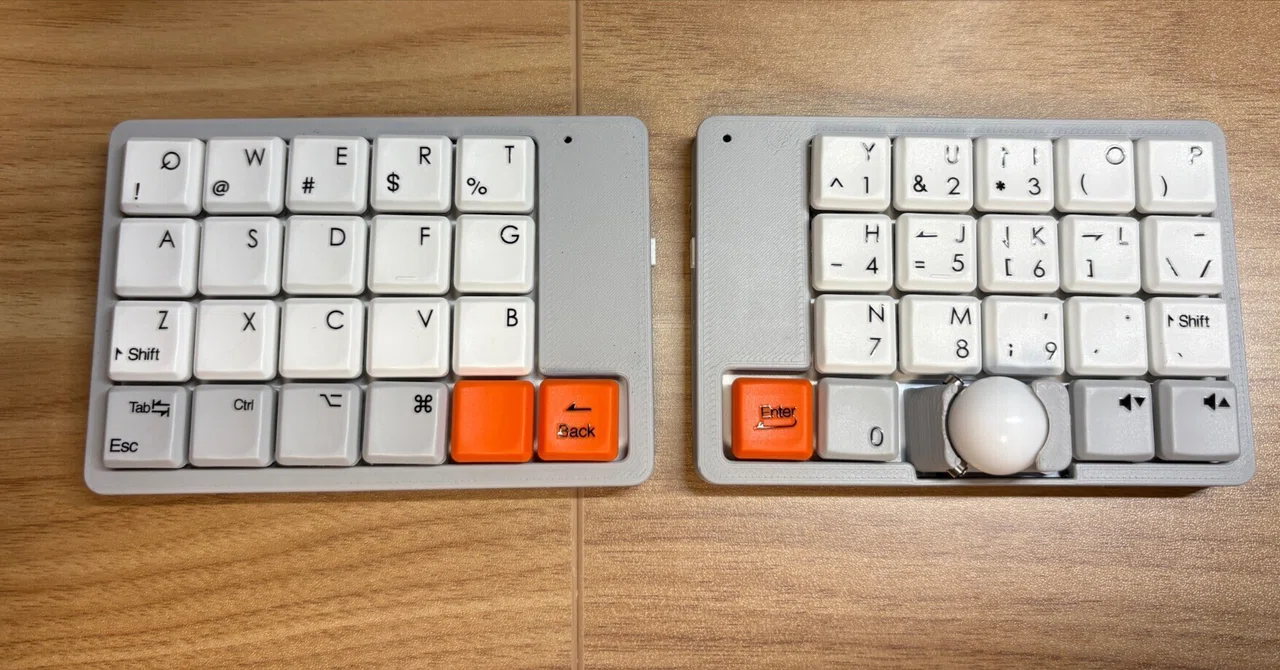 conductorにnotraキーキャップを載せてみた｜キートップシールも貼って