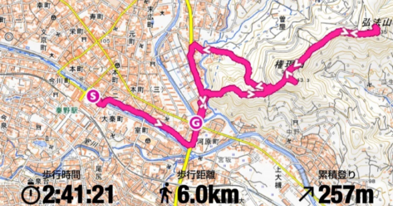 ヤマレコアプリで弘法山公園ふたたび－富士山と桜と野の花と｜かわいあきら