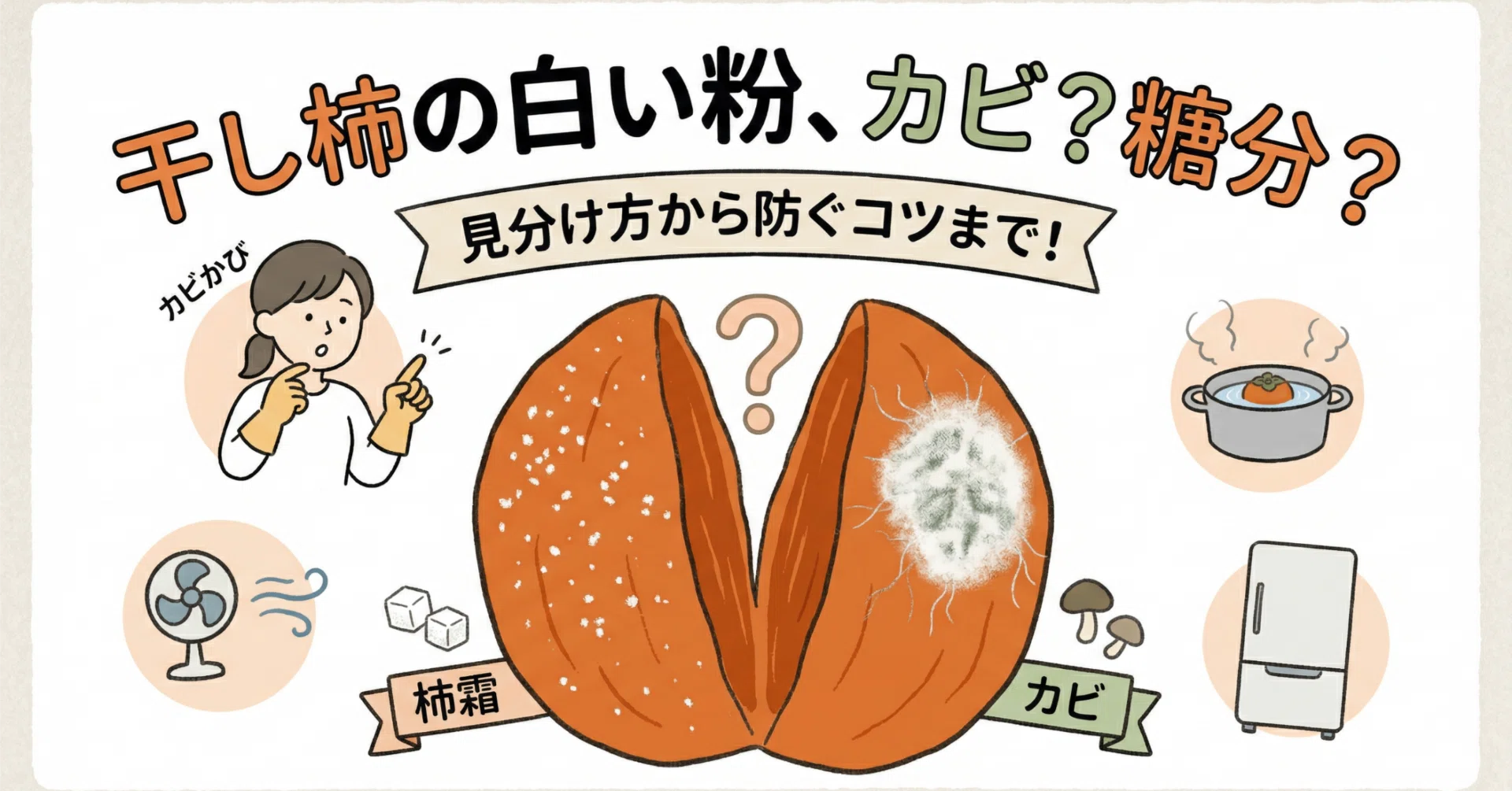 干し柿 白い 粉