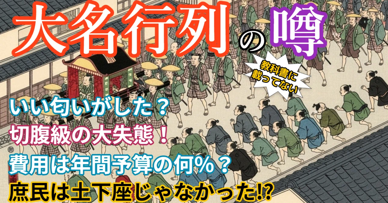大名行列の噂】教科書に載ってない!?【参勤交代の意外なトリビア】庶民