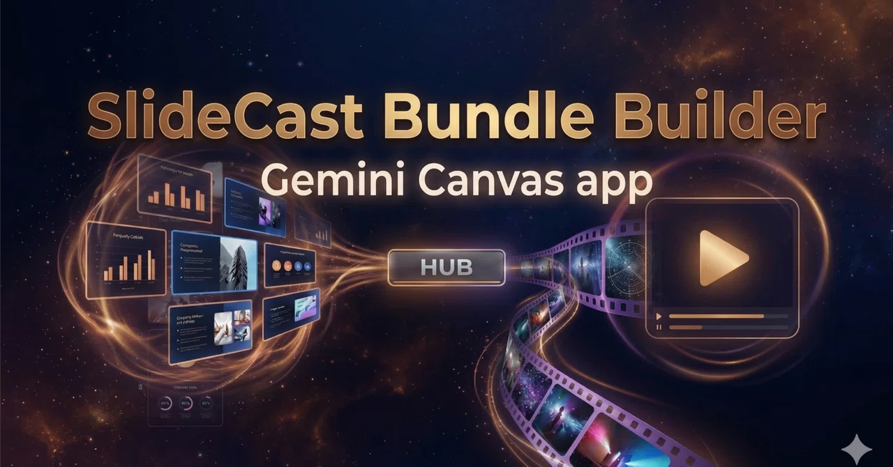 SlideCast Studioユーザー向け新ツール「SlideCast Bundle Builder」資料から台本と音声つきBundleを ...