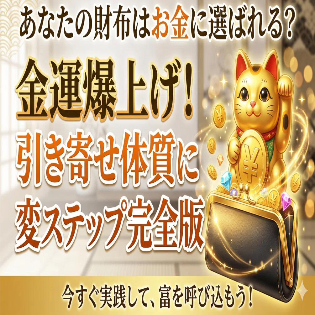 なぜあなたの財布はお金に選ばれないのか｜引き寄せ体質に変わる3