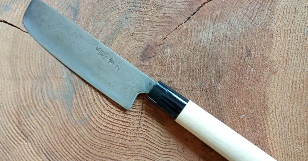 島原重光 菜切 研ぎと柄の交換｜はっさ
