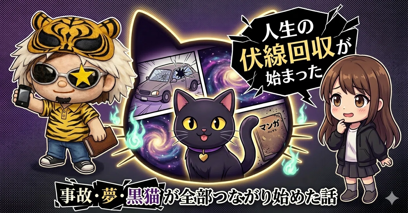 気がつけば人生残り少なくなってた件│事故・夢・黒猫が全部つながり 