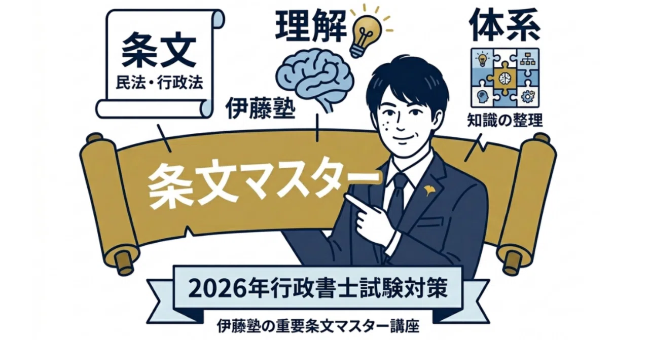 定員まで残りわずか！伊藤塾の重要条文マスター講座で知識を一気に整理