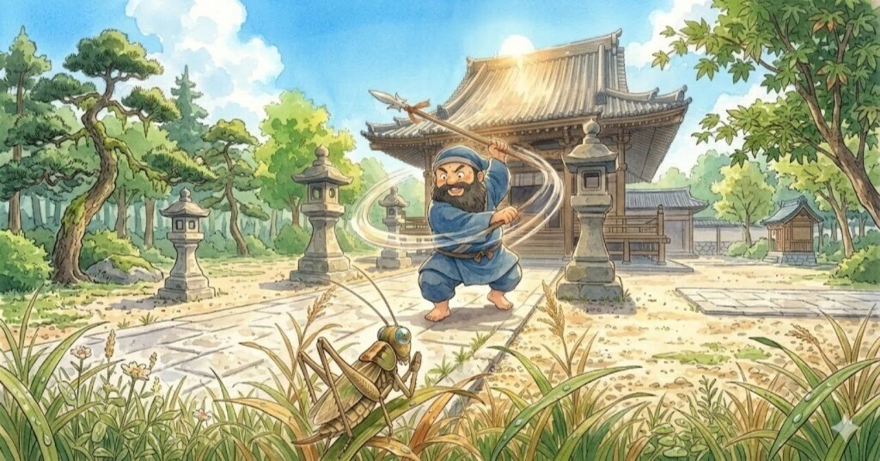 七福神シリーズ｜毘沙門天【猛特訓のジャブと鋭く光る緑の腕】｜こごみ