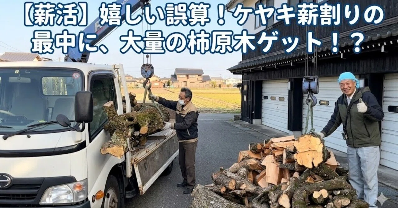 嬉しい誤算】ケヤキの薪割りに追われる私に届いた「一本の電話」。運 