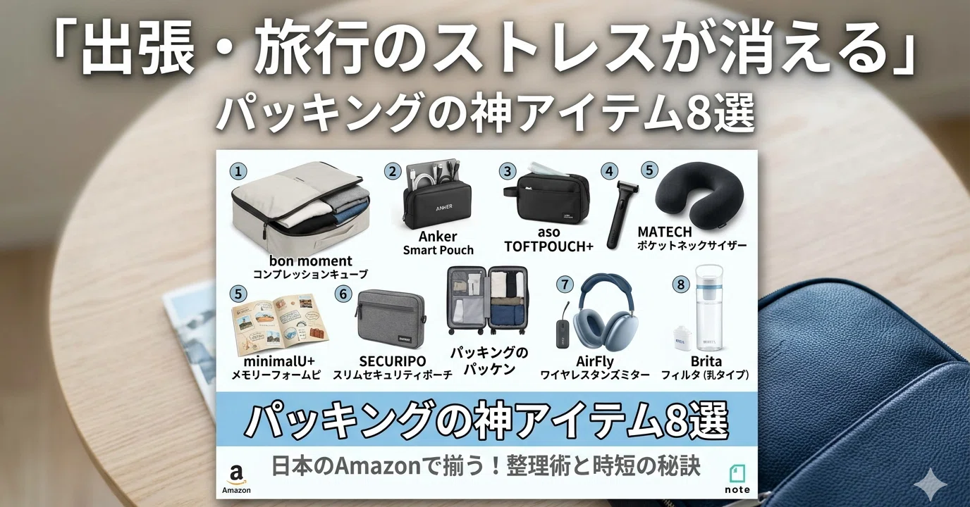 出張・旅行のストレスが消える」パッキングの神アイテム8選【2026年