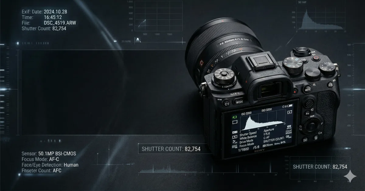 SONY α7Vなどのシャッター回数はどう調べる？いちばん確実な確認方法と