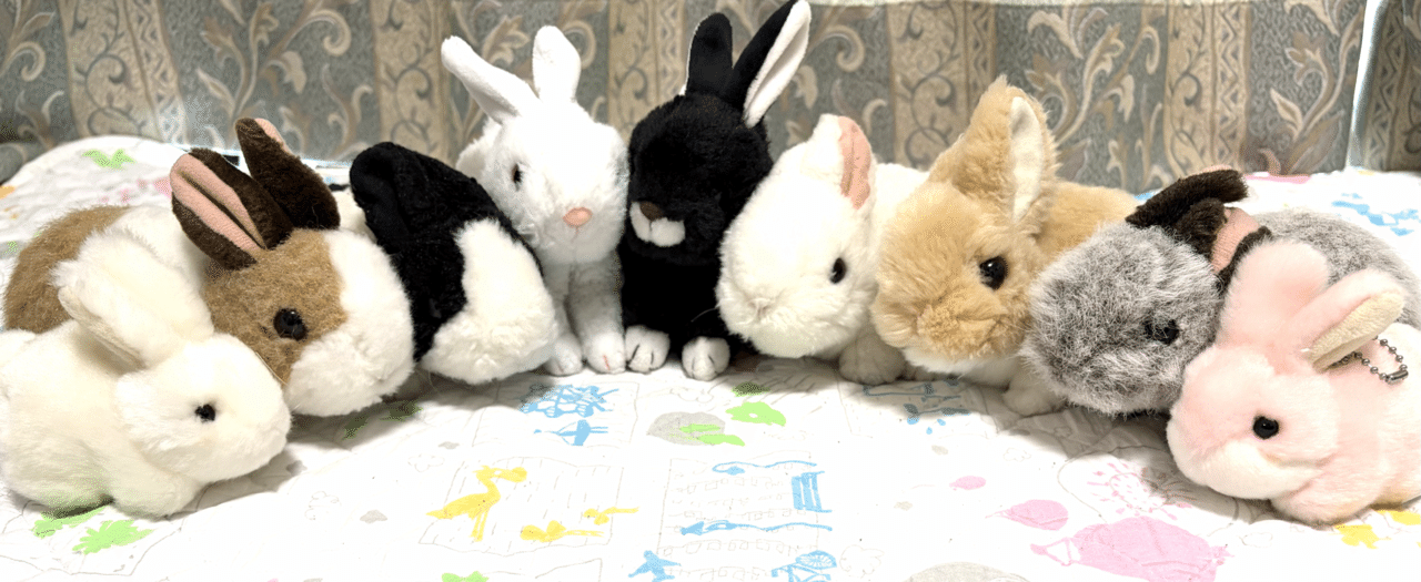 国内作家 omake イケメン（？）うさぎさん カラフル ぬいぐるみ COOL BUNNY(クールバニー)』 甘辛カラーが可愛すぎるうさぎさん