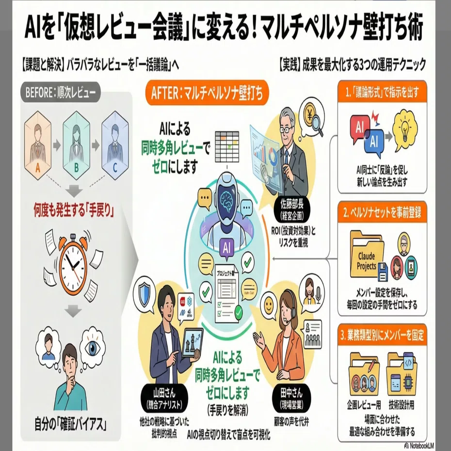 AI活用テクニック集｜マルチペルソナ壁打ち｜Advanced AI Partners