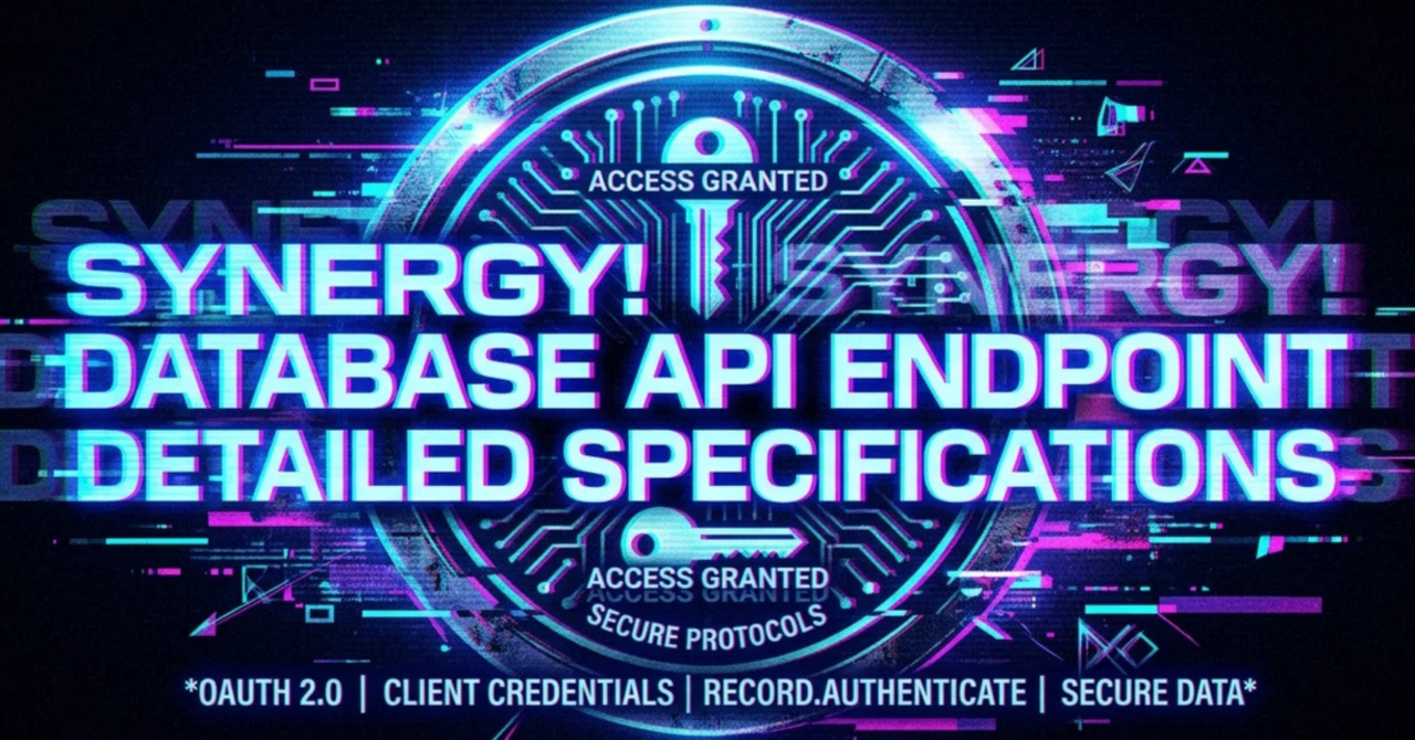 Synergy! データベースAPI エンドポイント詳細仕様｜TWLV32
