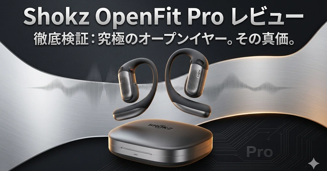 Shokz OpenFit Pro レビュー】オープンイヤー×ノイズ低減の革命的