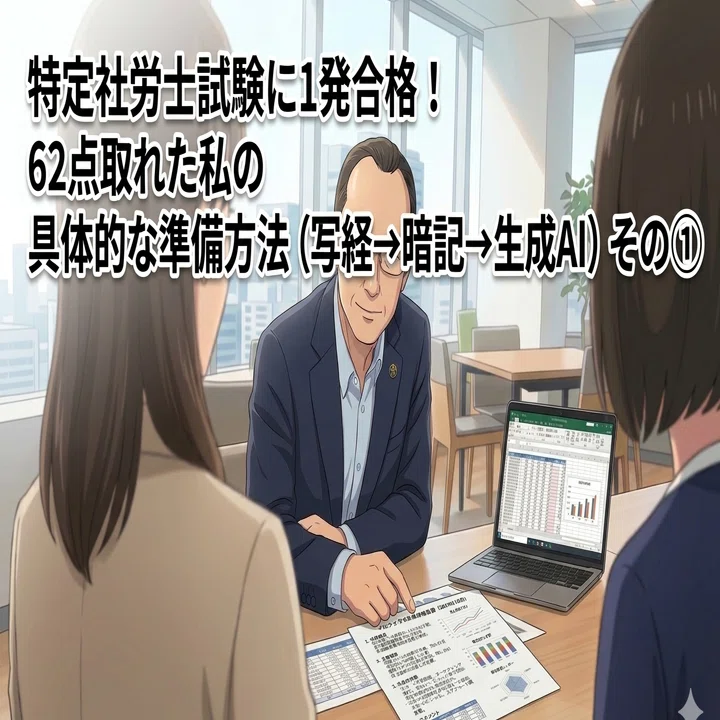 7 特定社労士試験に1発合格！62点取れた私の具体的な準備方法（写経