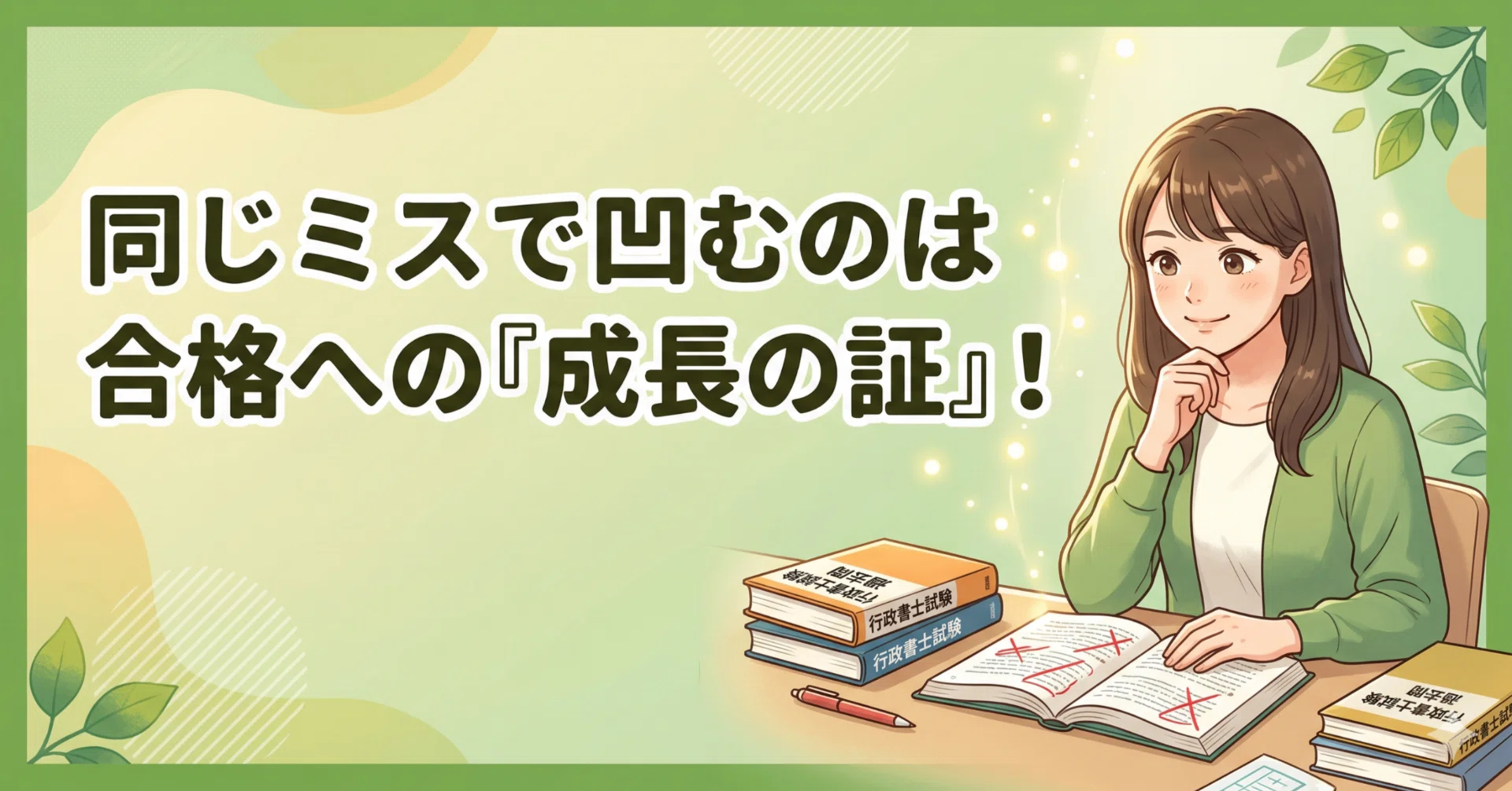 行政書士試験】毎回同じ問題を間違えて凹むあなたへ。それは合格者が 