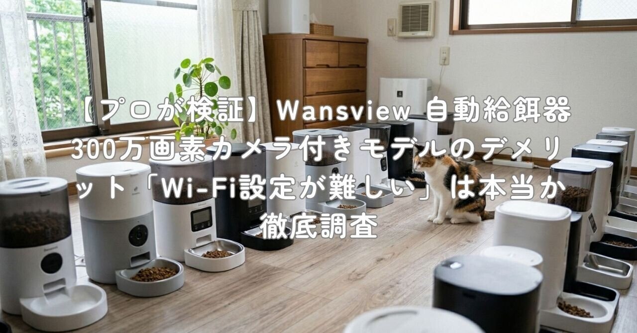 プロが検証】Wansview 自動給餌器 300万画素カメラ付きモデルの