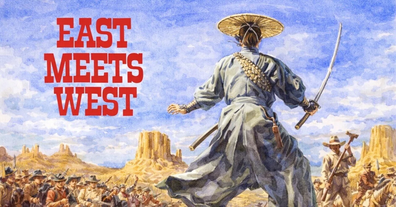 the old west 西部開拓時代 ビンテージ 映画 幕末の侍と西部開拓時代のアメリカを描く映画｜はら@しばわんこ