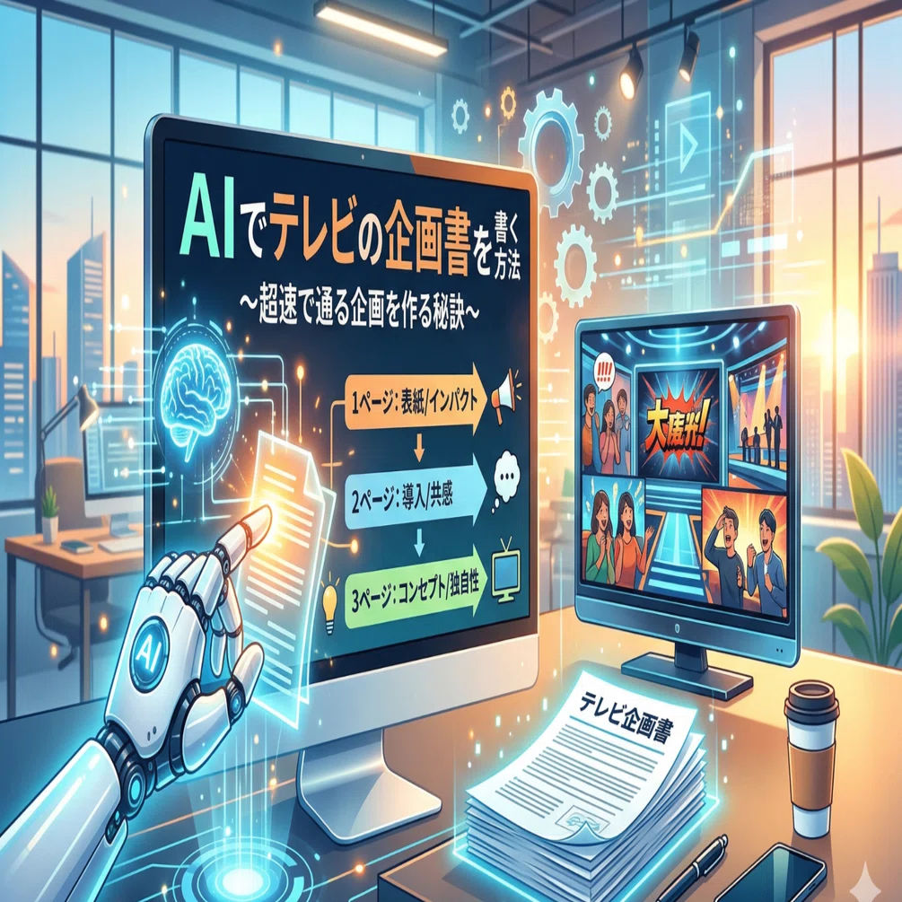AIでテレビ企画書を書く方法｜丸山コウジ（放送作家）