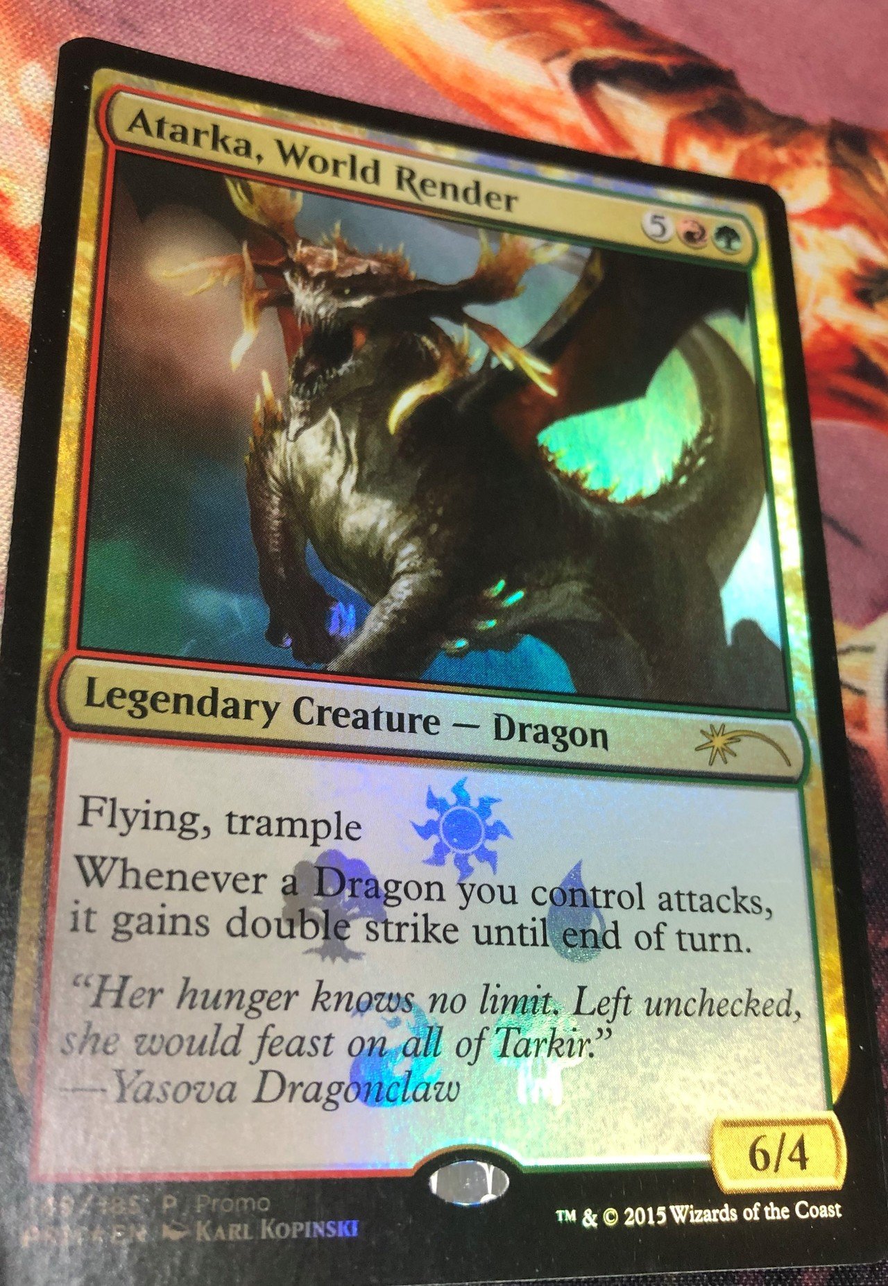 MTG　龍王アタルカ foil プレリ プロモ