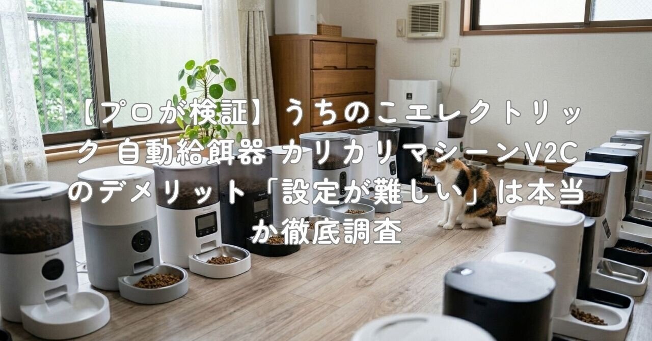 プロが検証】うちのこエレクトリック 自動給餌器 カリカリマシーンV2C