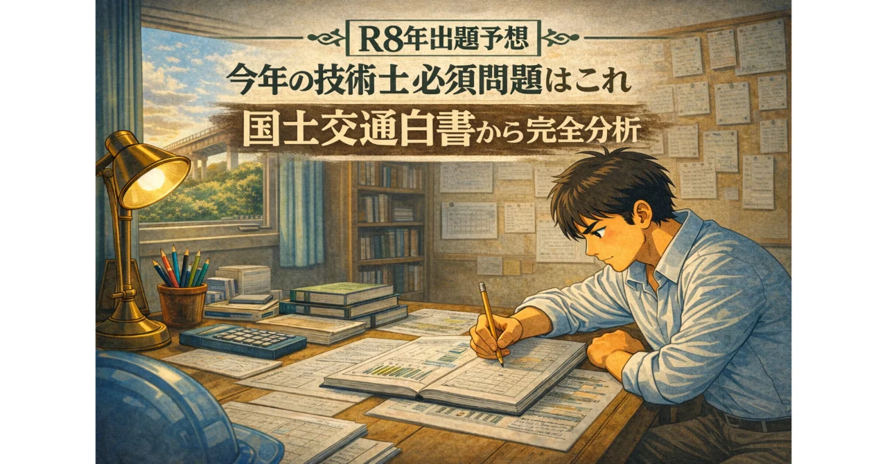 7【R8年出題予想】今年の技術士必須問題はこれ｜国土交通白書から完全