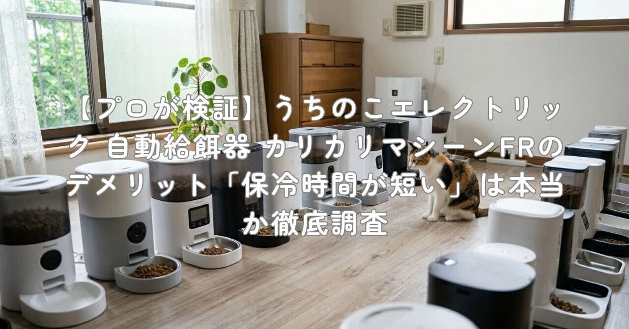 プロが検証】うちのこエレクトリック 自動給餌器 カリカリマシーンFRの