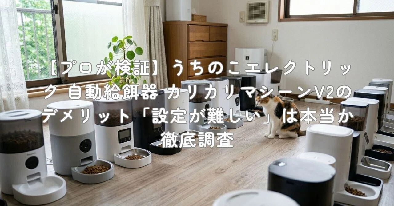プロが検証】うちのこエレクトリック 自動給餌器 カリカリマシーンV2の
