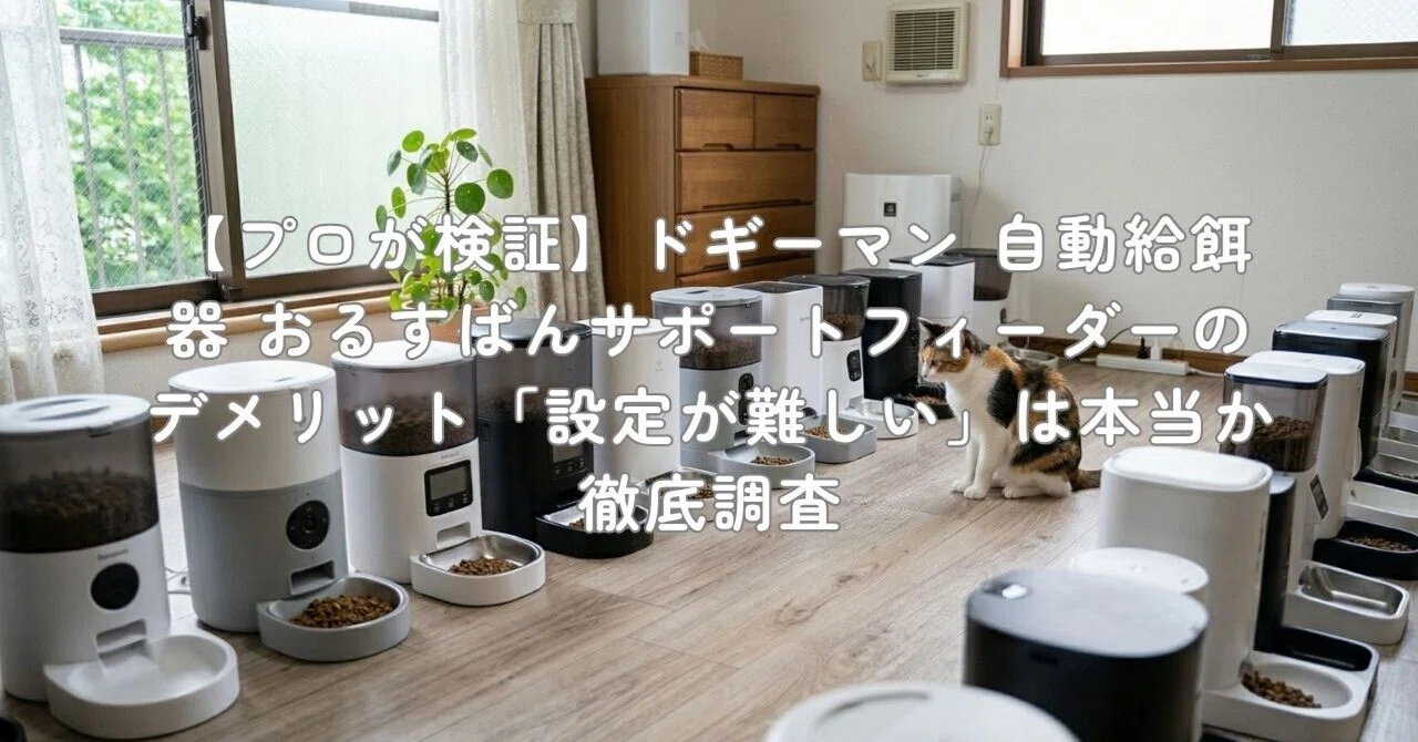 プロが検証】ドギーマン 自動給餌器 おるすばんサポートフィーダーの