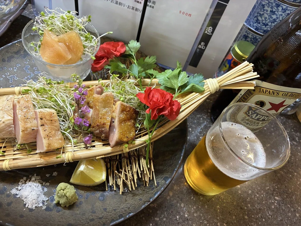 ベヘリット 緑 焼き物 焼とりの八兵衛 バンコク | 焼とりの八兵衛 Yakitori Hachibei