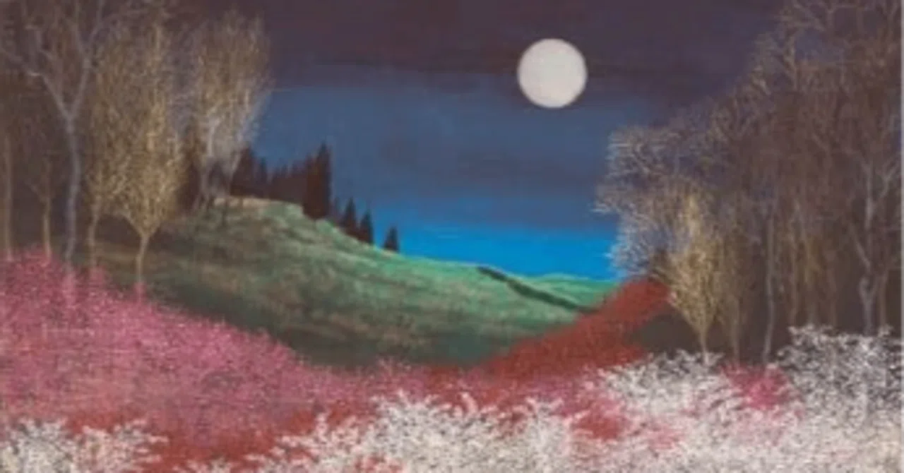 平松 礼二（HIRAMATSU Reiji）】 日本画（紙本・彩色）―― 作品査定