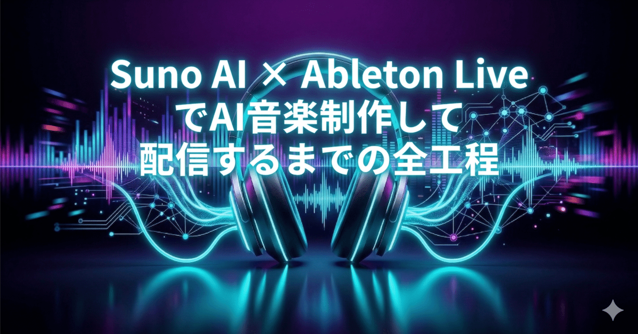 Suno AI × Ableton LiveでAI音楽制作して配信するまでの全工程