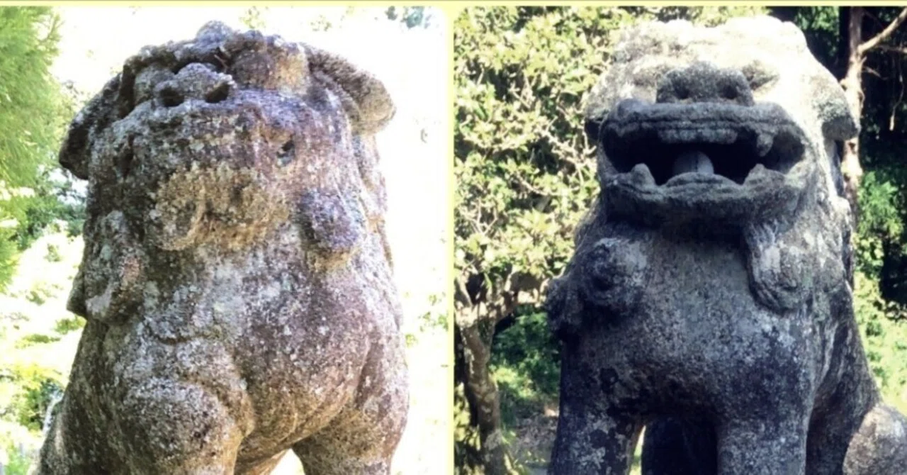 山口狛犬と徳山狛犬｜藤井克浩