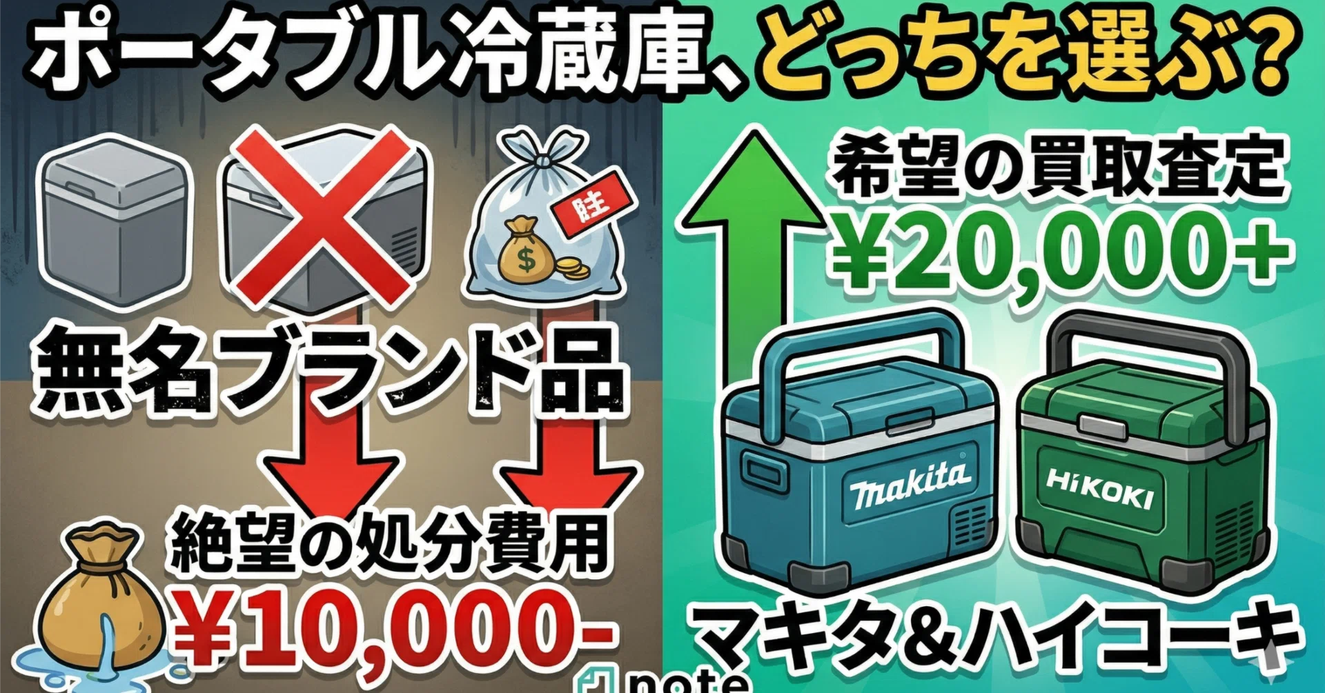 ポータブル冷蔵庫は「マキタ」か「ハイコーキ」を買うべき理由。安さ 