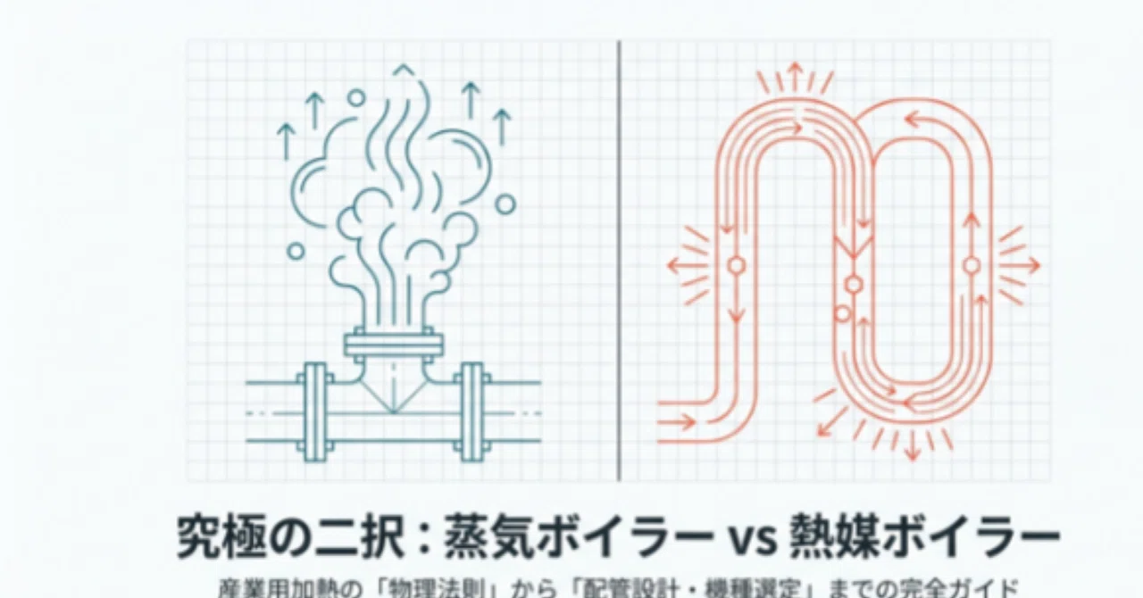 産業プロセスを支える熱源の最適解：蒸気ボイラーと熱媒ボイラーの徹底 
