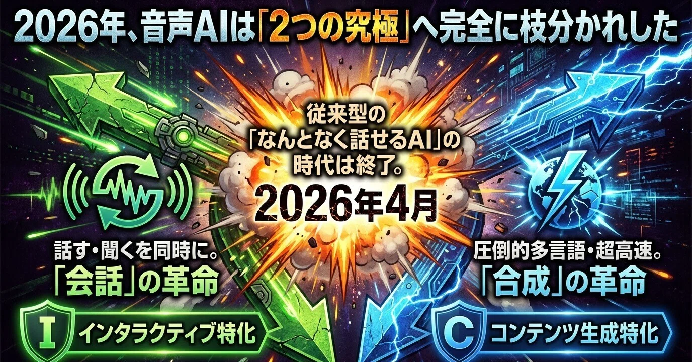 PersonaPlex 7B vs OmniVoice 徹底比較：会話型AI vs 多言語TTSの違い