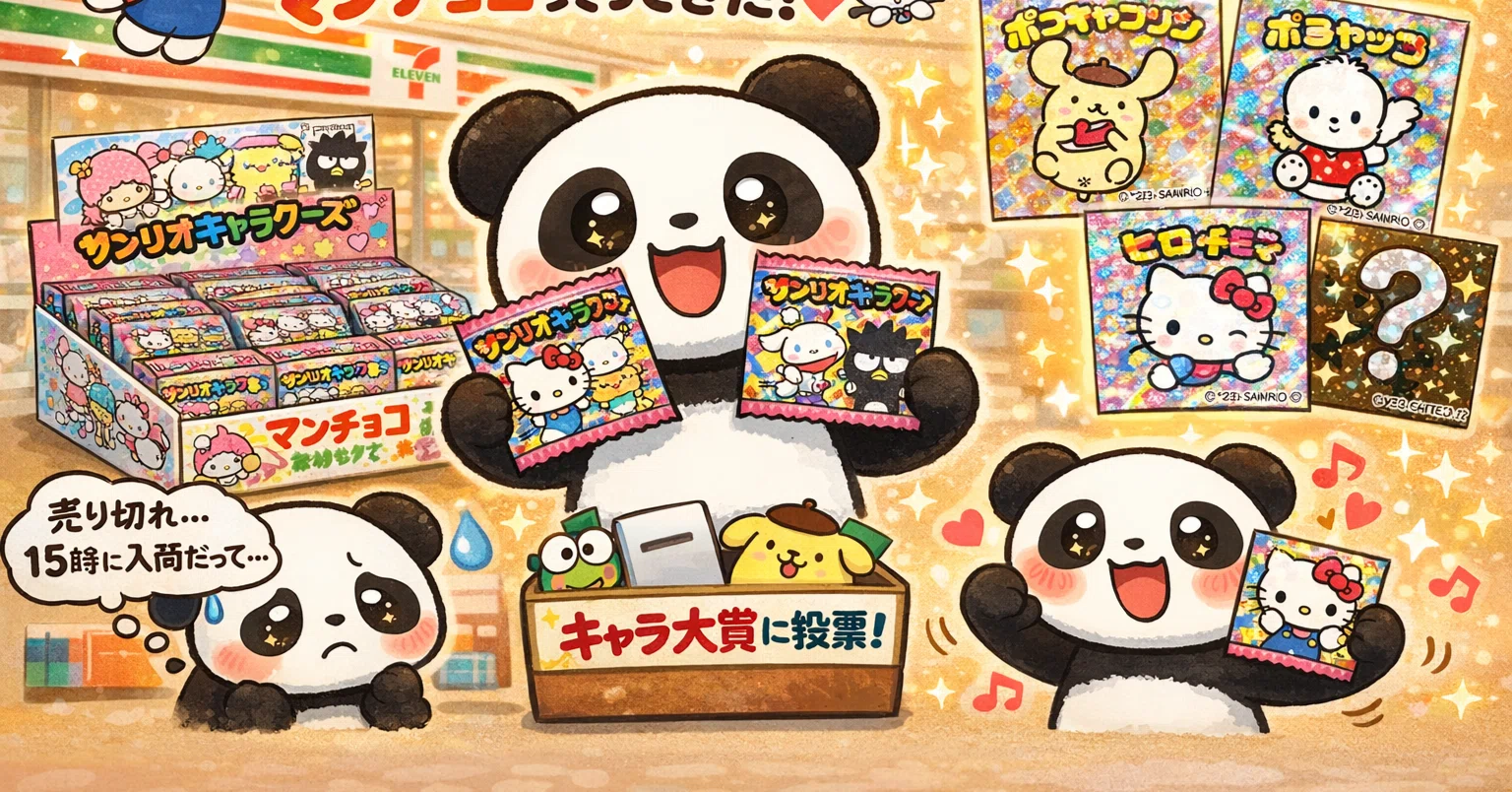 セブン‐イレブン限定】サンリオキャラクターズマンチョコ買ってきた