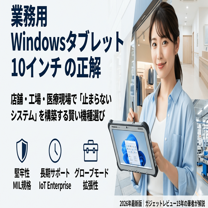業務用 Windows タブレット 10 インチの正解｜店舗・工場・医療現場で